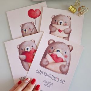 Personalized Valentine's Day Cards for Classroom